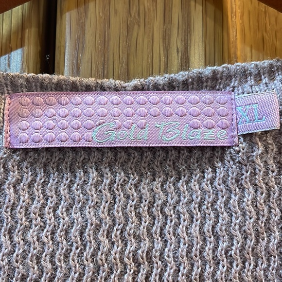 Vintage Lavender/rose Knit Sweater Vest - Picture 2 of 4